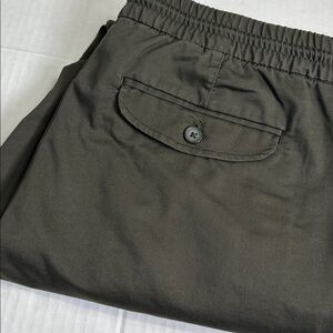 Calvin Klein Men’s Medium Olive Green Pull On Drawstring Pants Work Business